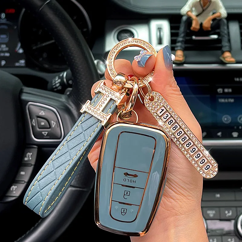 

New TPU Car Remote Key Case Cover Shell For Toyota CHR Corolla Camry C-HR RAV4 Prius Altis Land Cruiser Prado accessories