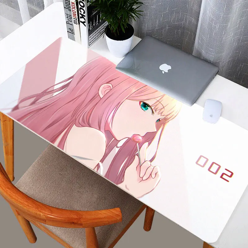 Противоскользящий коврик для компьютерной мыши Zero Two Dear с рисунком аниме