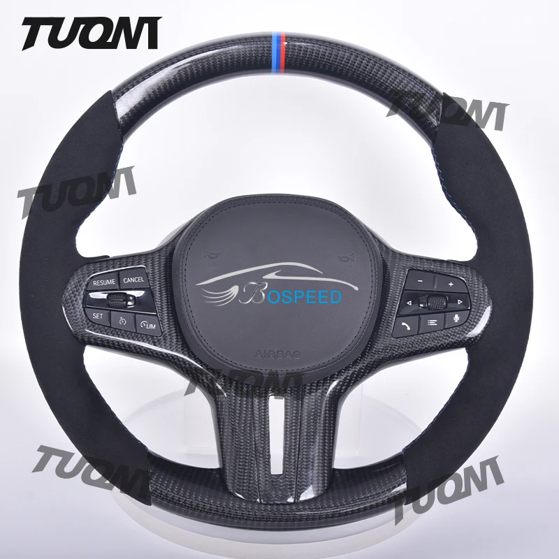 

Рулевое колесо из углеродного волокна для BMW M3 G80 M4 G82 M5 F90 M8 X3M X4M X5M X6M F97 F98 F95 F96 G20 G30 G22 G01 G02 G28