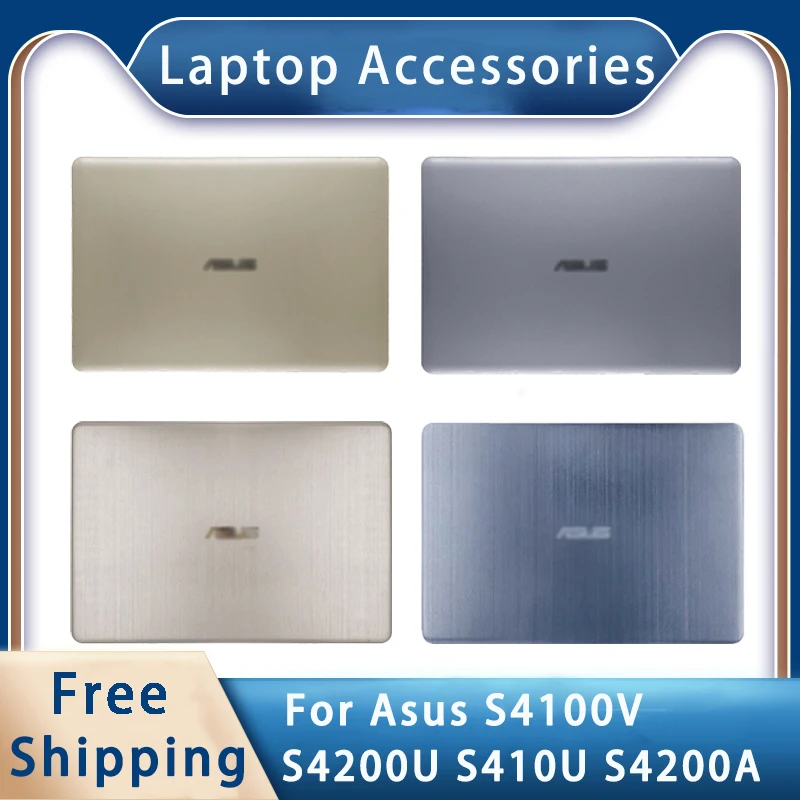 

New For Asus S4100V S4200U S410U S4200A Shell Replacemen Laptop Accessories Lcd Back Cover/Front Bezel/Hinges Cover Golden Blue