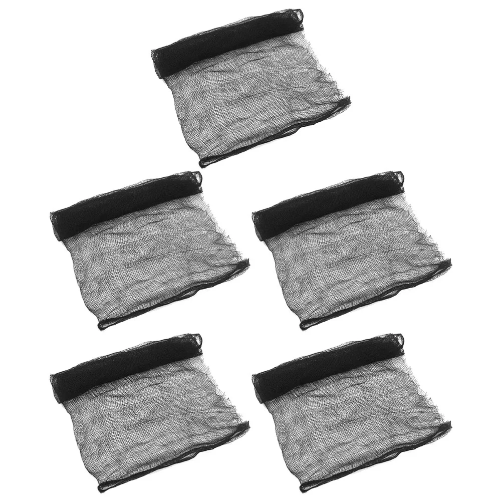 

5 шт., винтажная газовая ткань для вечерние, черная газовая жуткая газовая ткань, жуткая ткань