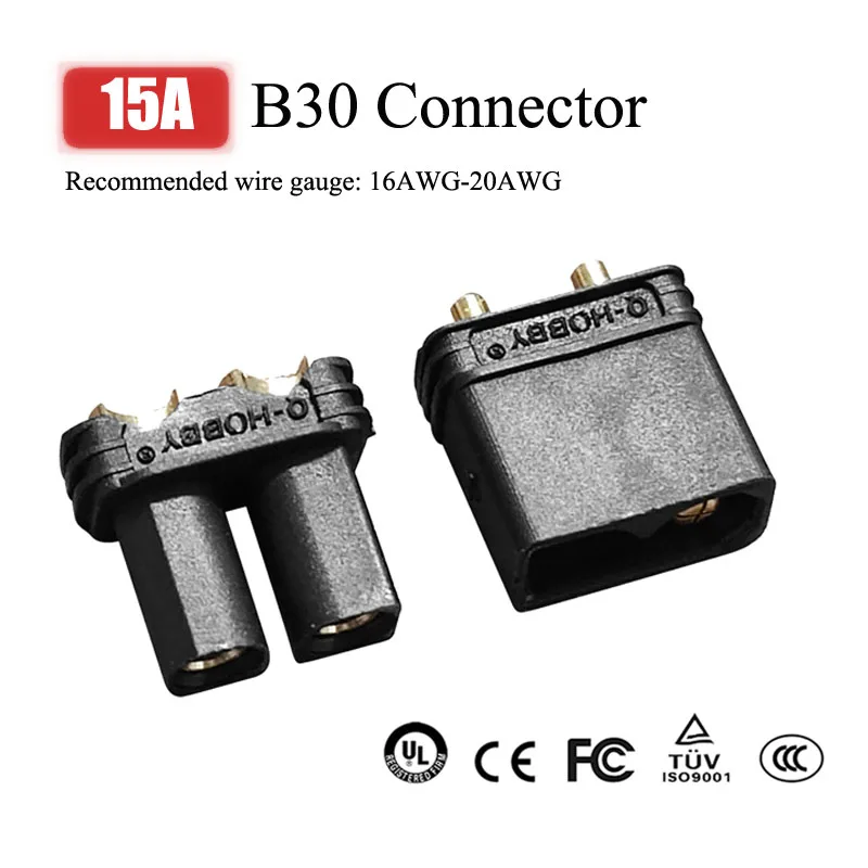 15A B30 Модель самолета Вилка Гоночный RC Разъем для аккумулятора Сильноточный дрон