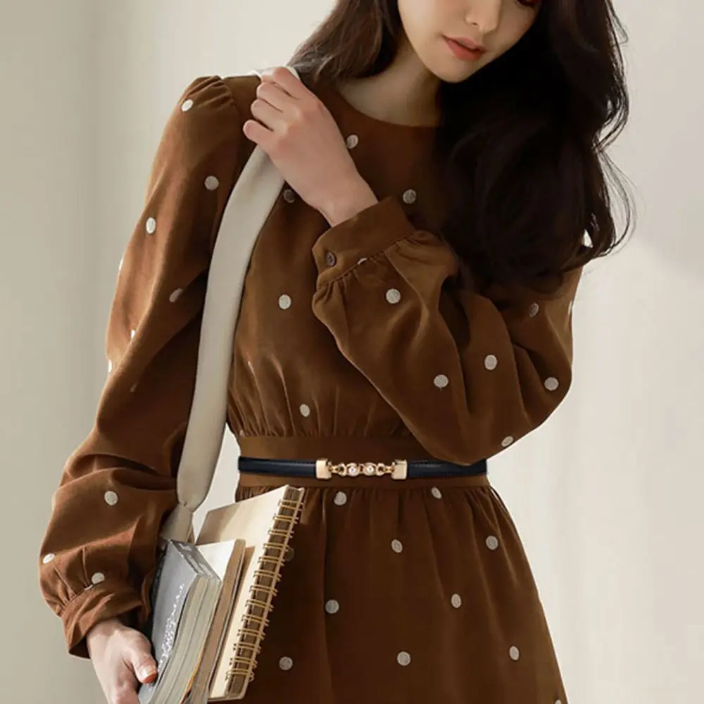 Gift Classic Retro Vintage Pu Leather Fashion Dress Decoration Coat Ornament Pearl Waist Belt Women Belt