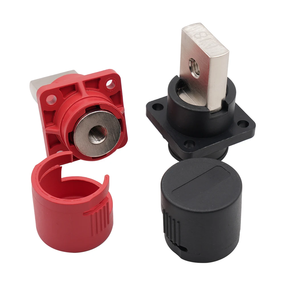 1pc 400A Through-wall Terminal New Energy Storage Lithium Battery Positive And Negative Copper Connector |