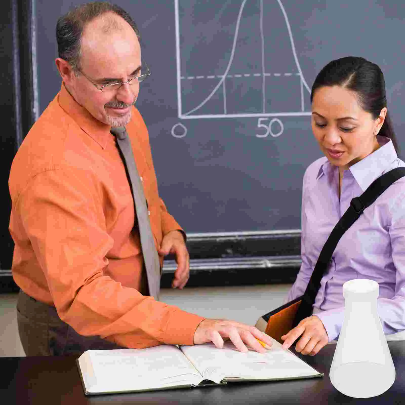 3 шт. пластиковая колба стеклянная научная коническая для лабораторного