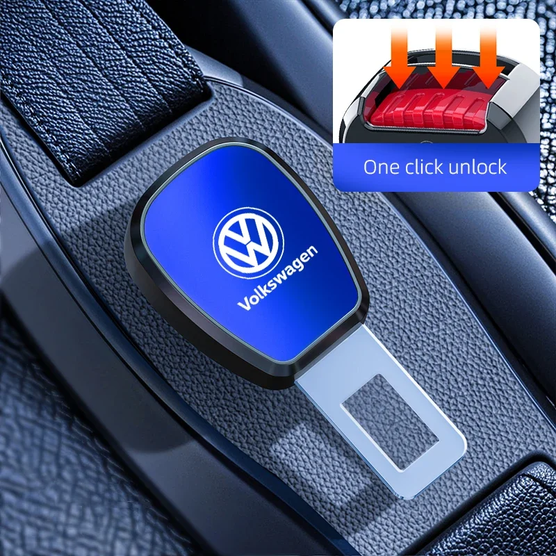 

Автомобильный ремень безопасности VW с пряжкой, автоматический удлинитель ремня безопасности для Volkswagen Polo Golf GTI CC Tiguan Arteon Passat Jetta Touareg ID.3