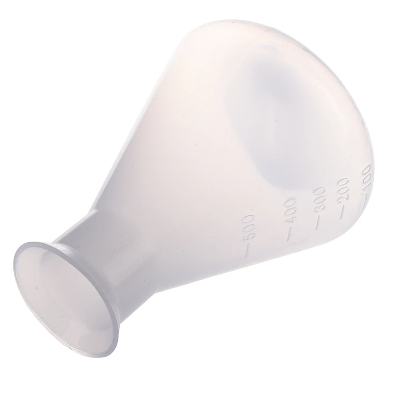 

3X 500Ml Clear Plastic Laboratory Chemical Conical Flask Storage Bottle