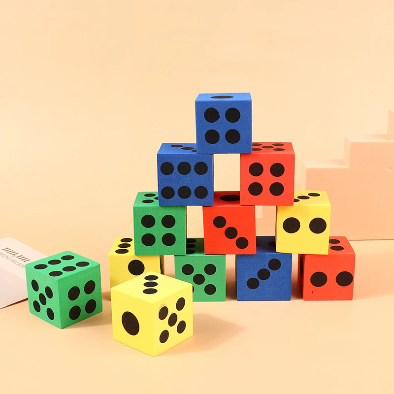 

Foam Dot Dice For Children Adult Entertainment Learning Accessory Early Childhood Education Toys Soft Maths Dice