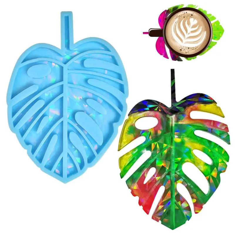 

Leaf Coaster Mold Resin Coaster Molds Irregular Edge Crystal Coaster Molds For DIY Casting Coaster Silicone Molds