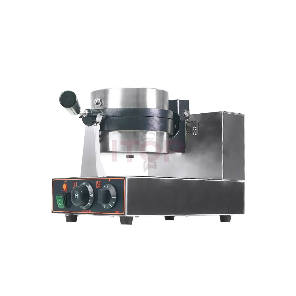 ITOP Gelato Panini Press Machine Commercial Ice Cream Waffle Maker Krapfen Bread Hamburger Filling Machine 10cm 1200W 110V 220V images - 6