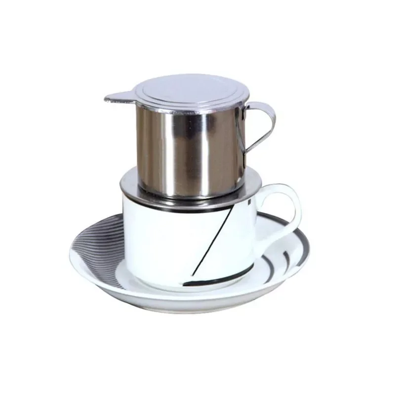 

50/100ml Vietnam Style Stainless Steel Coffee Drip Filter Maker Pot Infuse Cup Portable home office travel camping Durable