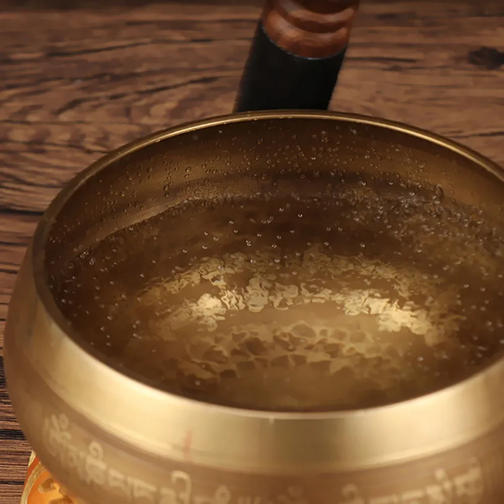 20 см Будда Мантра Дизайн Тибетский Непал Набор поющих чаш ручной работы