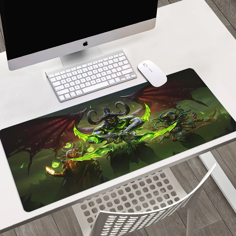 

HD Printing Mousepad Computer Lock Edge Keyboard Mat PC Desk Pad World of Warcraft Game Gift for biys Large Mouse Pad