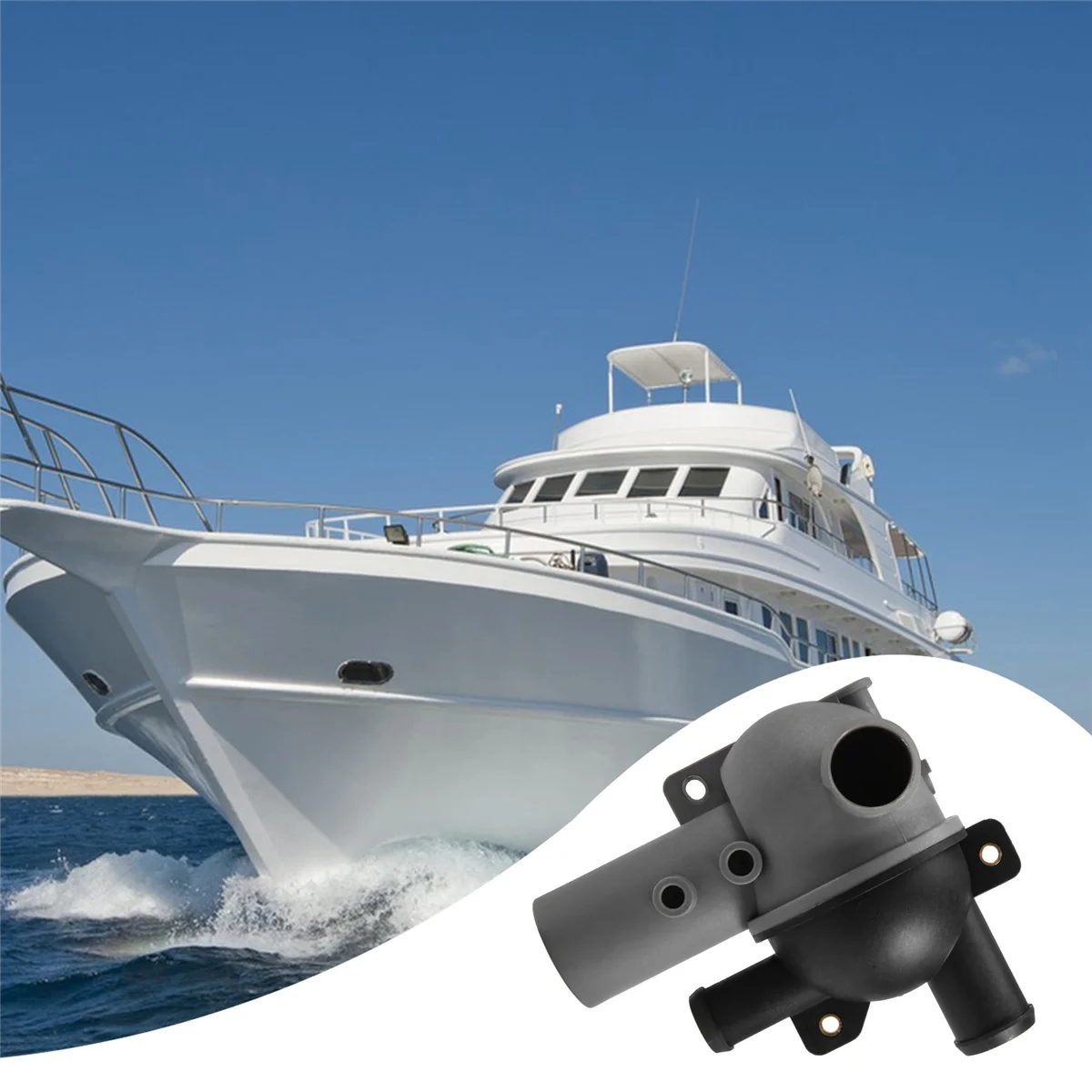 Корпус распределения дренажной воды в сборе 863631T1 для Mercury Mercruiser Inboard 4 3 5 0 7 6.2L 262 305