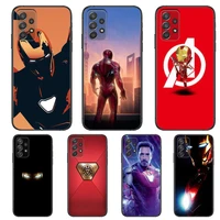 marvel iron man phone case hull for samsung galaxy a70 a50 a51 a71 a52 a40 a30 a31 a90 a20e 5g a20s black shell art cell cove