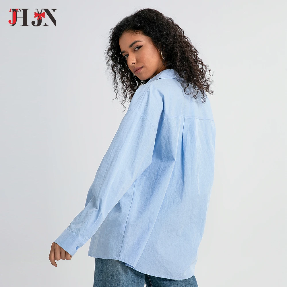 Украшение с бантом повседневная рубашка свободного кроя длинными рукавами