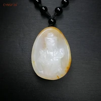 cynsfja real rare certified natural hetian seed jade nephrite mens lucky amulets guanyin jade pendant hand carved high quality