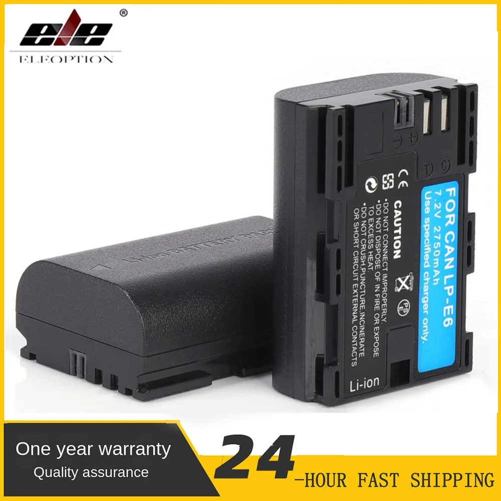 Аккумулятор LP E6 для камеры Canon, 2 упаковки/комплект, для EOS 6D 7D 60D 60Da 70D 80D 90D 5D Mark II 2 III 3