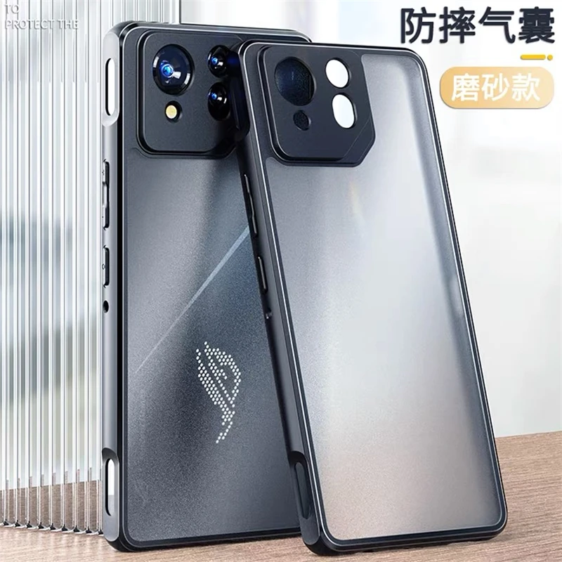 Фото Чехол для ASUS ROG Phone 9 Pro, матовая прозрачная задняя крышка для ROG 9 9Pro Phone 9Pro 5G, защитный корпус, противоударный бампер №3
