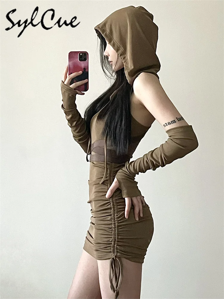 SylCue Женское платье из полиэстера и спандекса