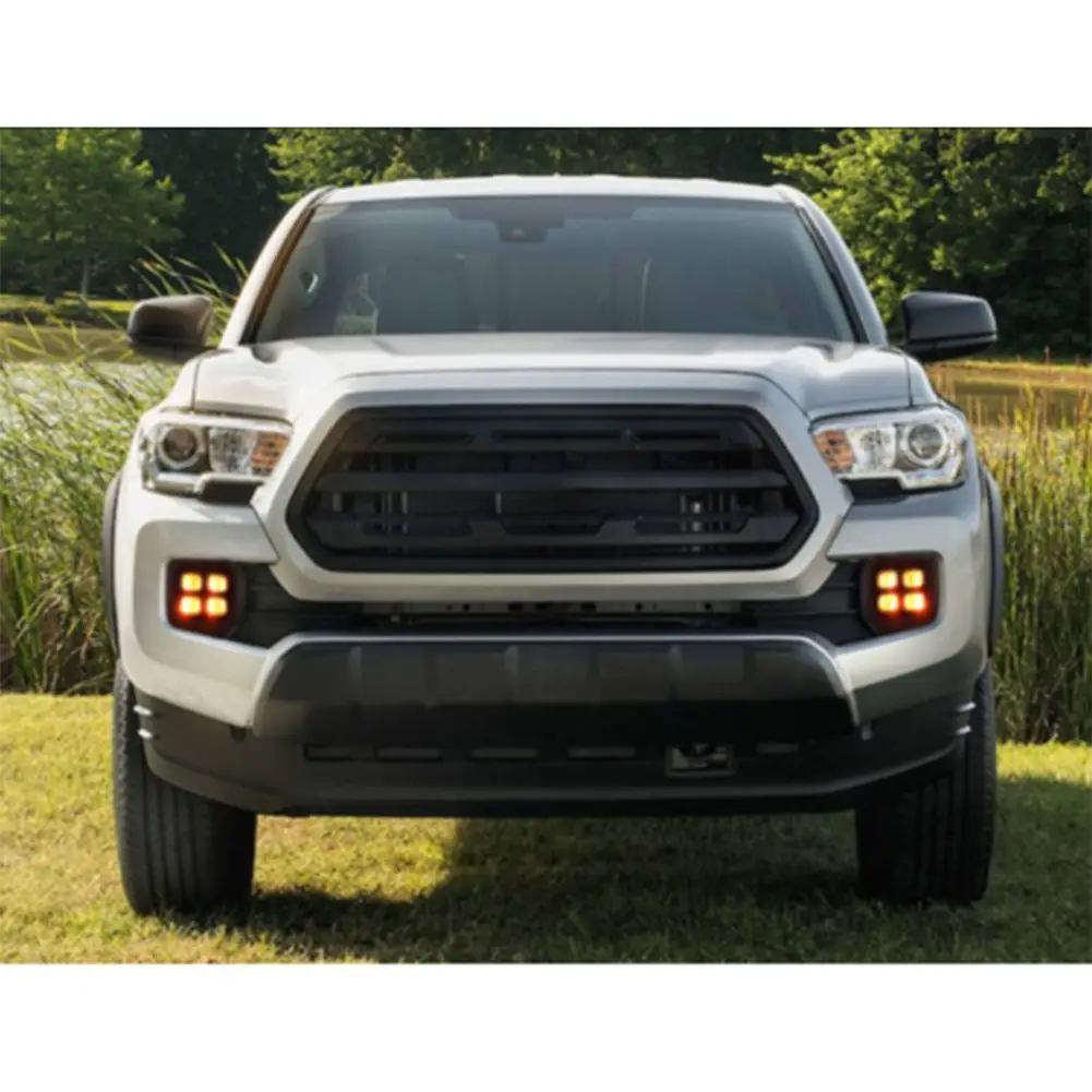 

For Toyota For Tacoma 2016~2022 LED DRL Daytime Running Lights Fog Lamps Bumper Enhance Visibility During Night Time