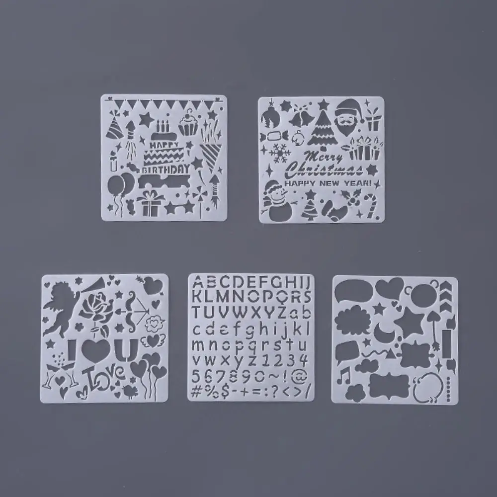 

Набор трафаретов для рукоделия White Hollowed Stencils Kit