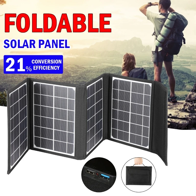 

Портативная солнечная батарея 12 В, панель для домашних животных, уличный аварийный генератор энергии, складной генератор энергии, USB, быстра...