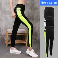 gym pants women fitness running cycling long running high waist breathable quick dry sculpting weight loss yoga pants with pocke