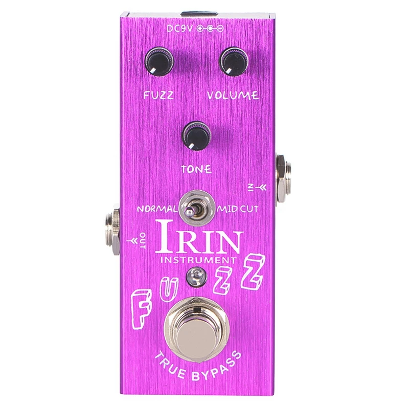 

IRIN Guitar Effector Electric Guitar Fuzz Effector Chorus Professional Single Block Small Effector Brushed Fuchsia