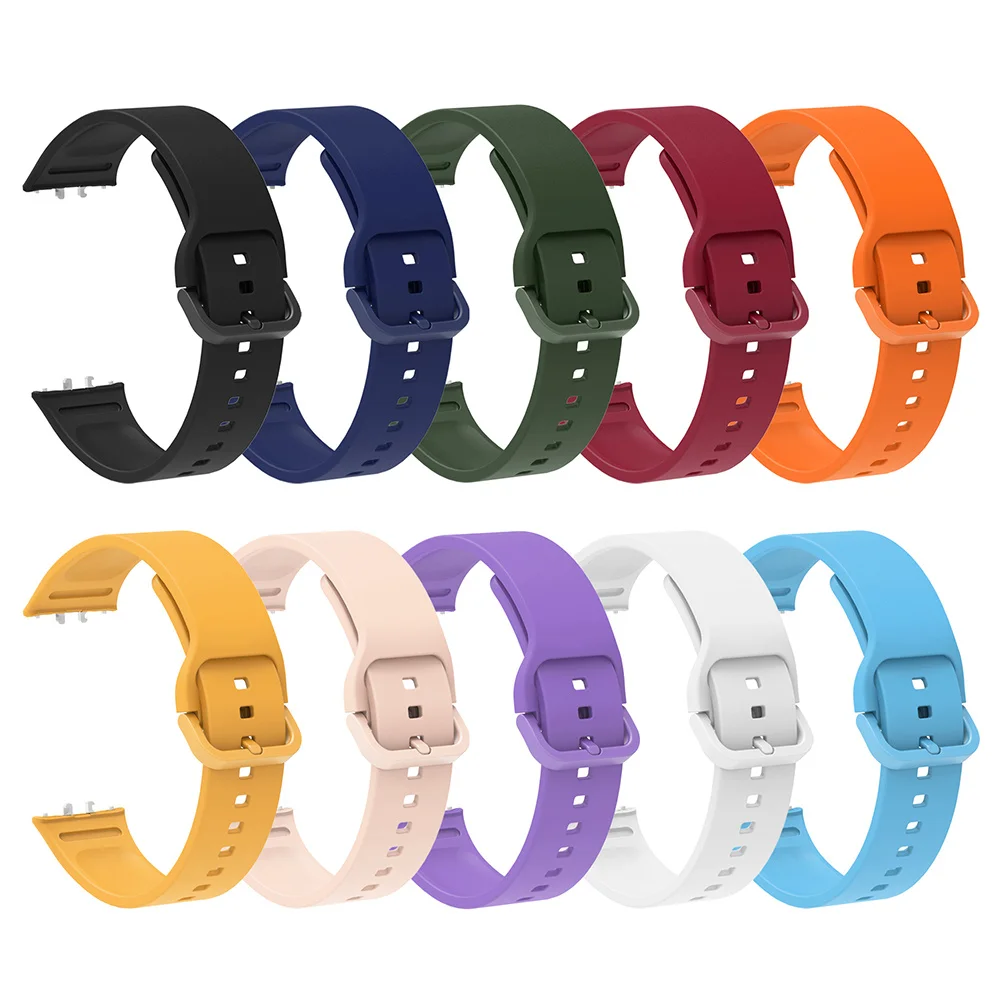 Ремешок силиконовый для Samsung Galaxy Fit 3, сменный Браслет 2 в 1 с цветной пряжкой (art.: 3920c7009b4e2) - 3920c7009b4e2