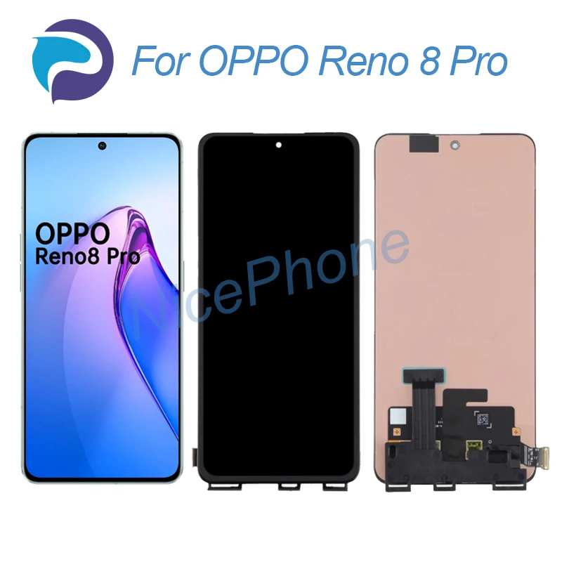 Для OPPO Reno 8 Pro LCD дисплей кодирующий преобразователь сенсорного экрана в сборе