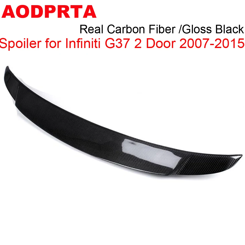 Спойлер G37 из натурального углеродного волокна задний спойлер для багажника Infiniti