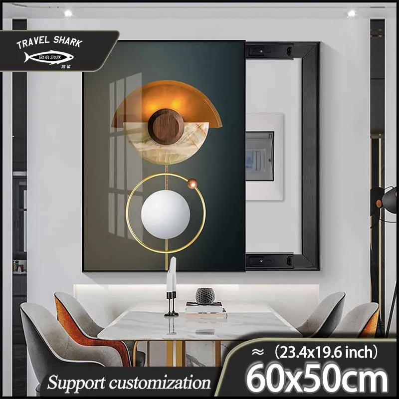 Дорожная декоративная картина в скандинавском стиле Акула Электрический