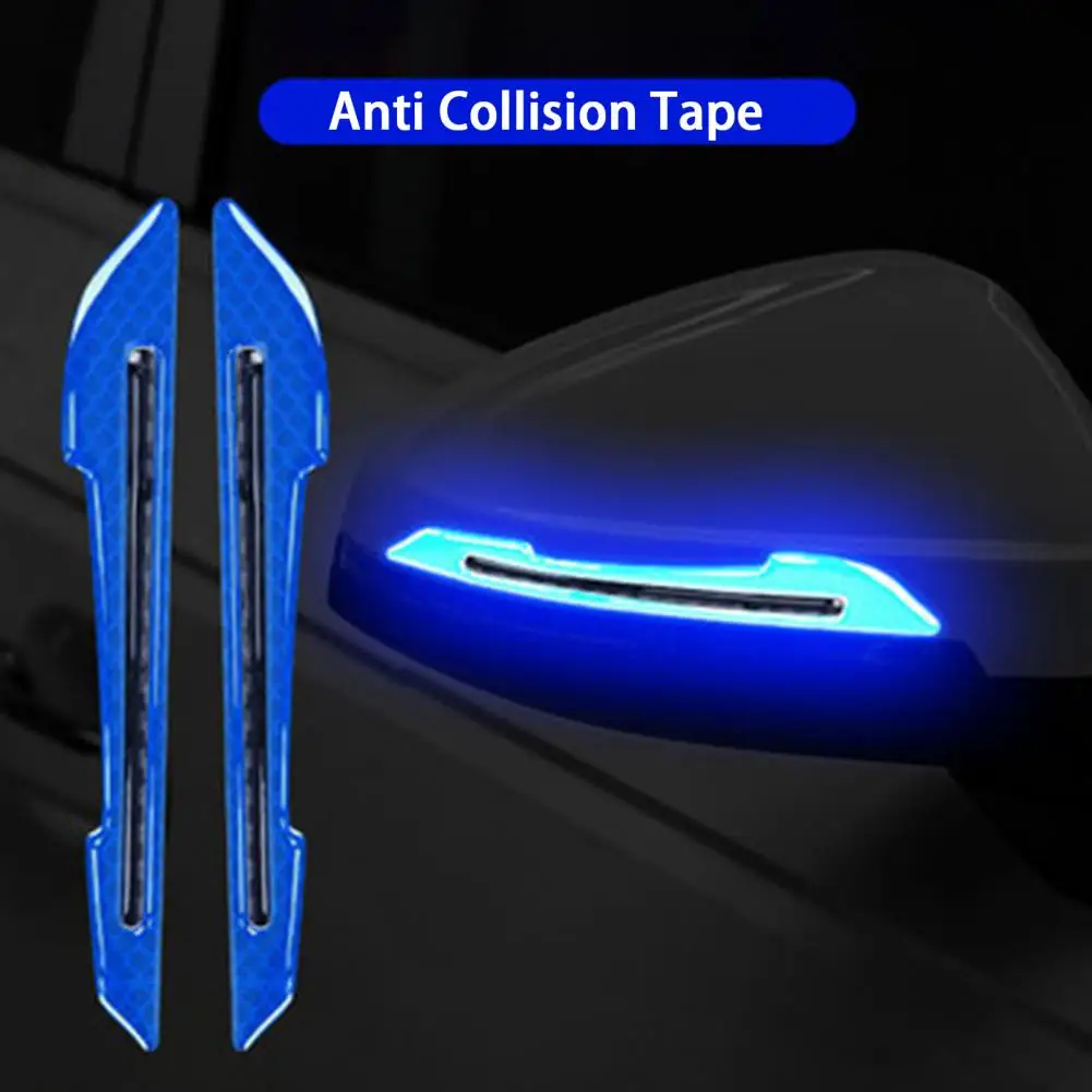 

1 Pair Anti Collision Strip Compact Flexible Self-adhesive Car Accessories Anti Collision Tape Anti Collision Trim Sticker