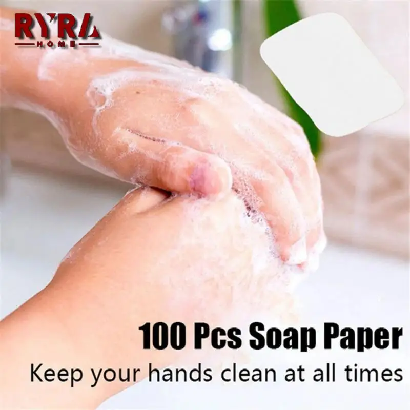 

Одноразовая бумага для мыла, портативная бумага для мыла для путешествий, 20/40/60/80/Прямая поставка