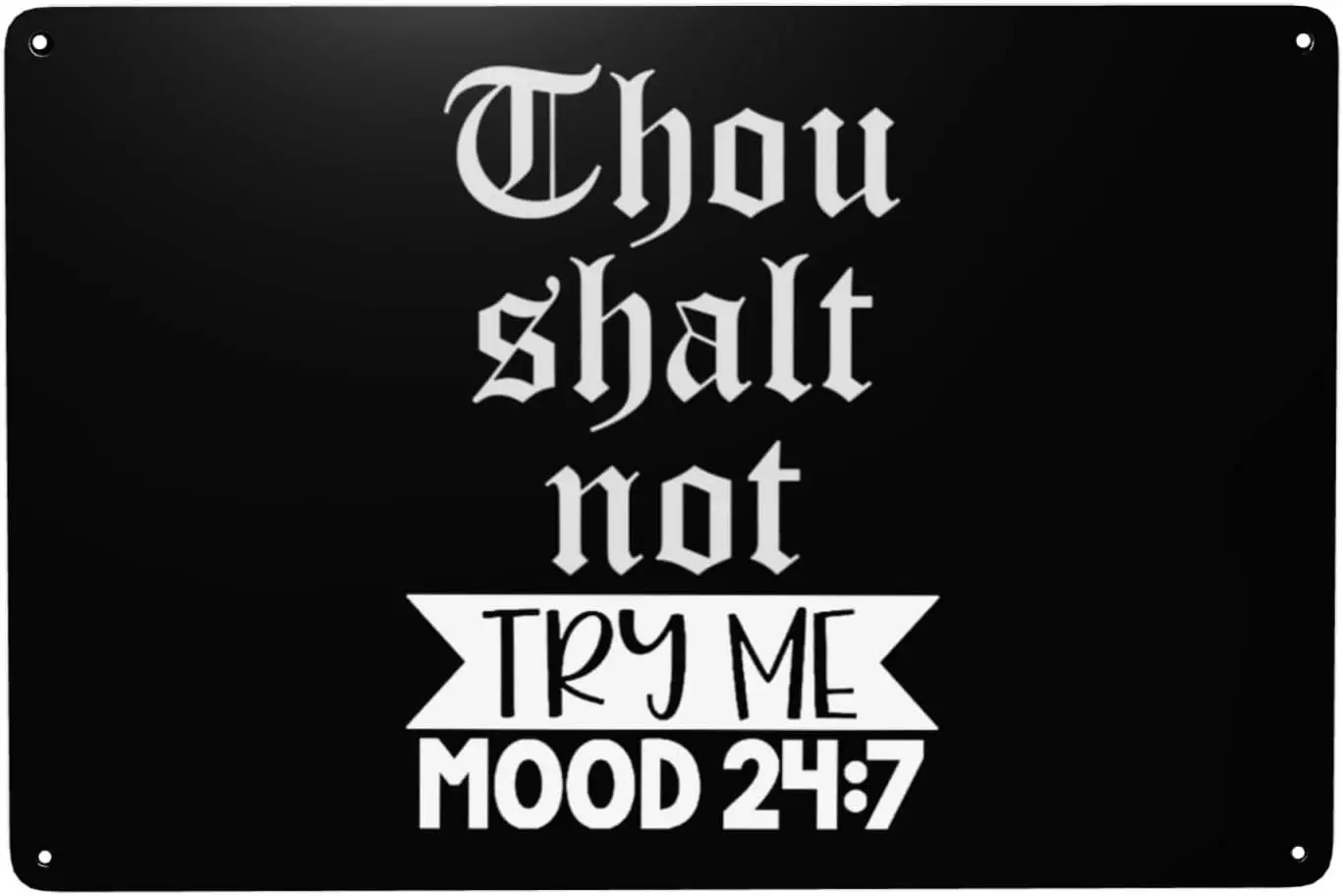 Ты не попробовать мне настроение Metl Sgn Vntge Wll Decor 812 n Tn Sgns