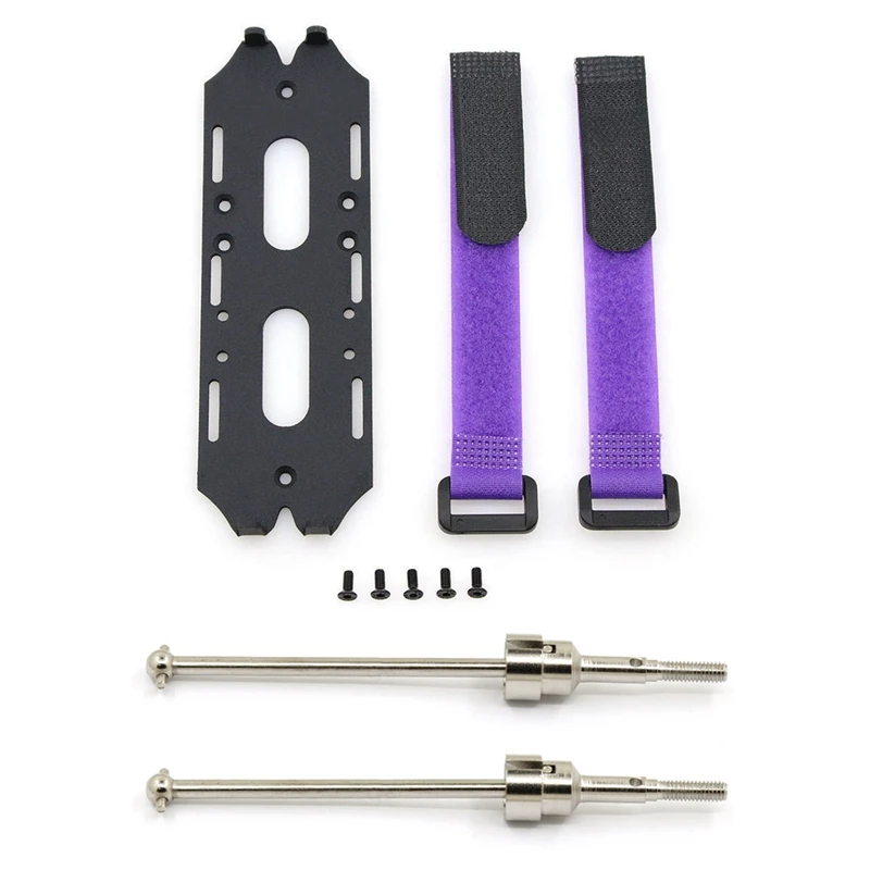 

Металлическая Монтажная пластина для лотка аккумулятора, кронштейн, Расширительная плата с 2 шт. металлических универсальных приводных вал...