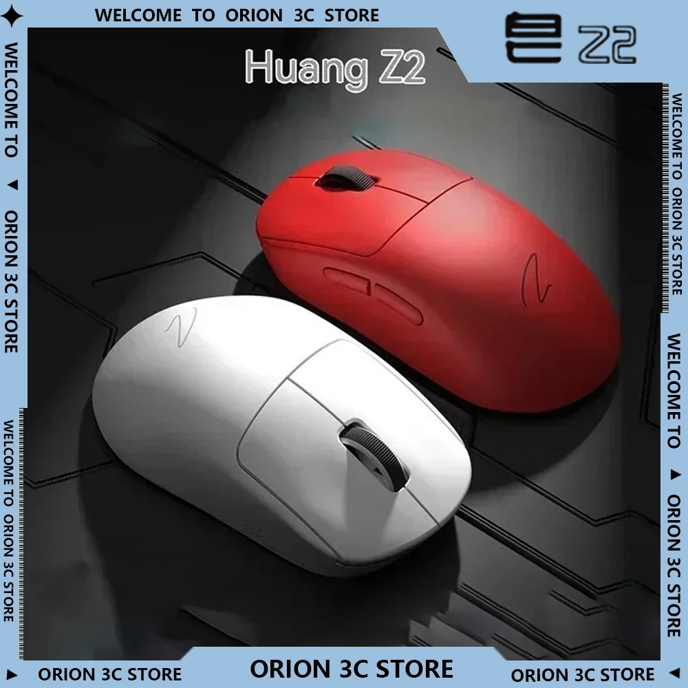 Игровая мышь Zaopin Z2 Bluetooth беспроводная Paw3395 трехрежимная легкая с низкой задержкой