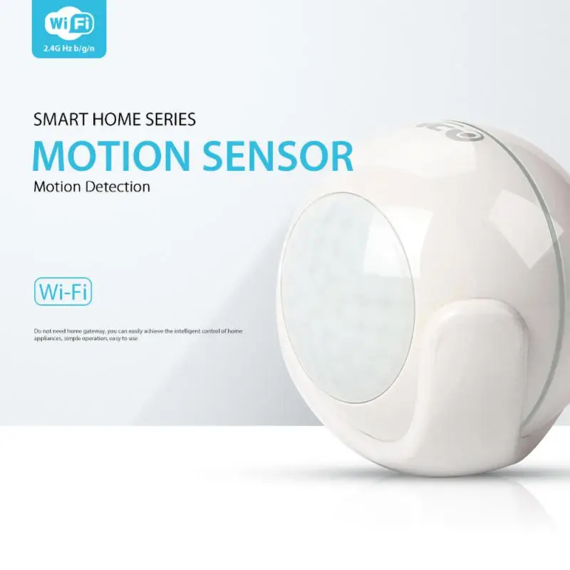

WiFi Smart PIR Motion Sensor Compact Design Smart Home Dectector Compatible With ,IFTTT For Voice Control Support SmartLink