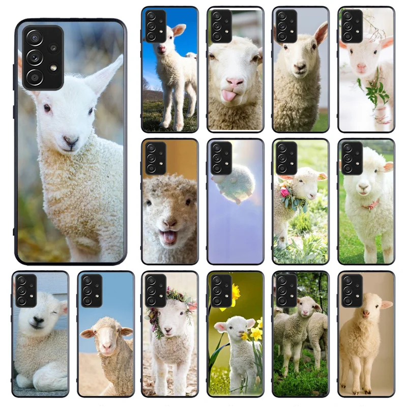 

lamb Sheep Phone Case for Samsung Galaxy A13 A22 A12 A32 A71 A11 A21S A33 A52 A72 A51 A50 A70 A31 M31