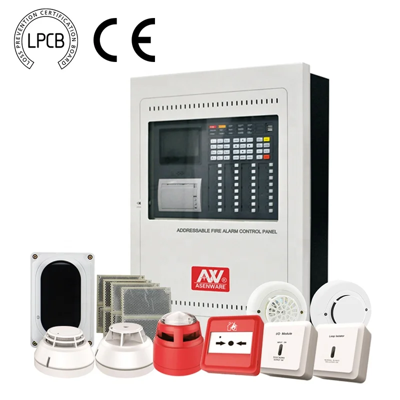 

Asenware LPCB Approved Addressable fire alarm system with 324 points
