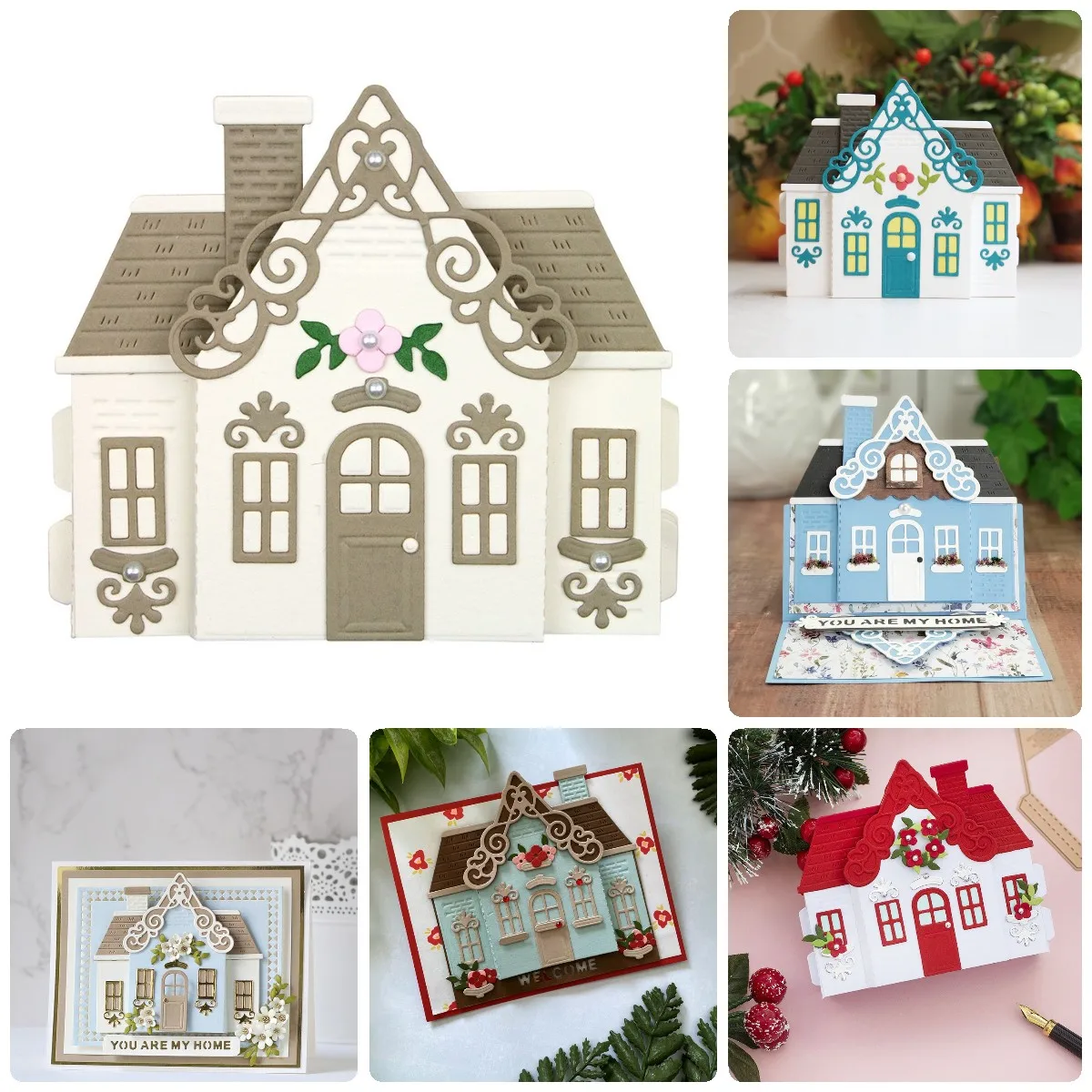 

Изысканный плоский домик металлическая высечка технология изготовления карточек шаблон ручной DIY новый в 2022 году