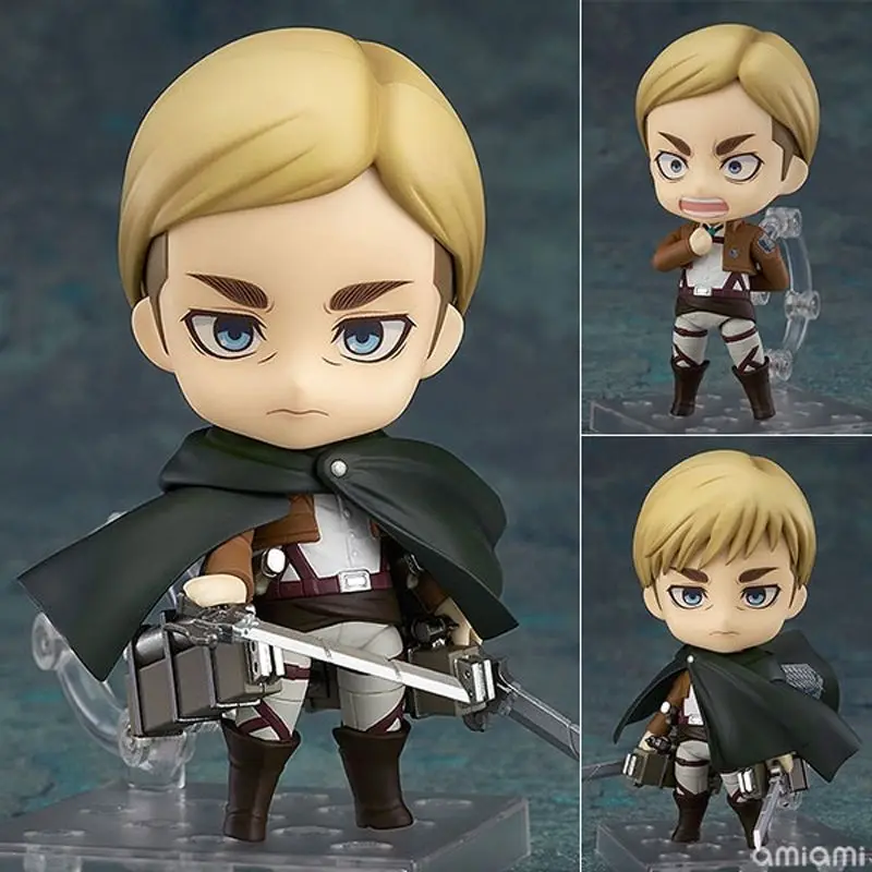 

#775 Attack on Titan Anime Figure Erwin Smith Shingeki no Kyojin Action Figure #390 Levi Ackerman Figurine Collectible Doll Toys