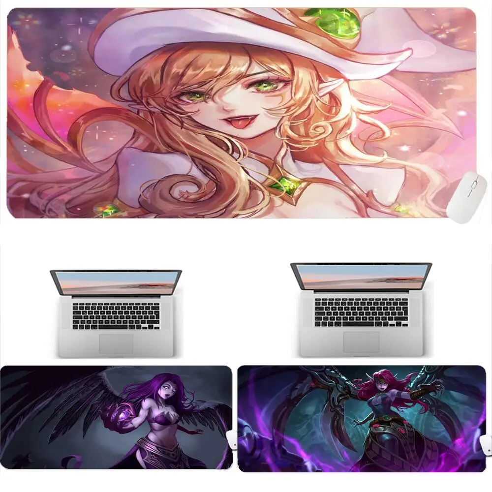 

Large Morgana League Of Legends Xxl Mouse Carpet Desk Accessories Anime Mouse Pad Gamer LOL Pc 900X400 Keyboard Mats Laptop Mat
