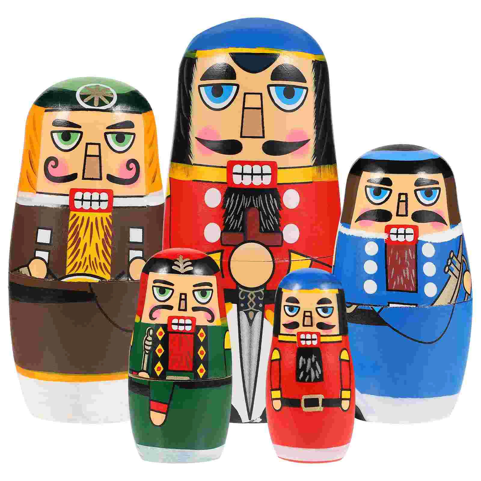 

1 Set Nesting Dolls Unique Good Fine Nutcracker Nesting Dolls Stacking Wooden