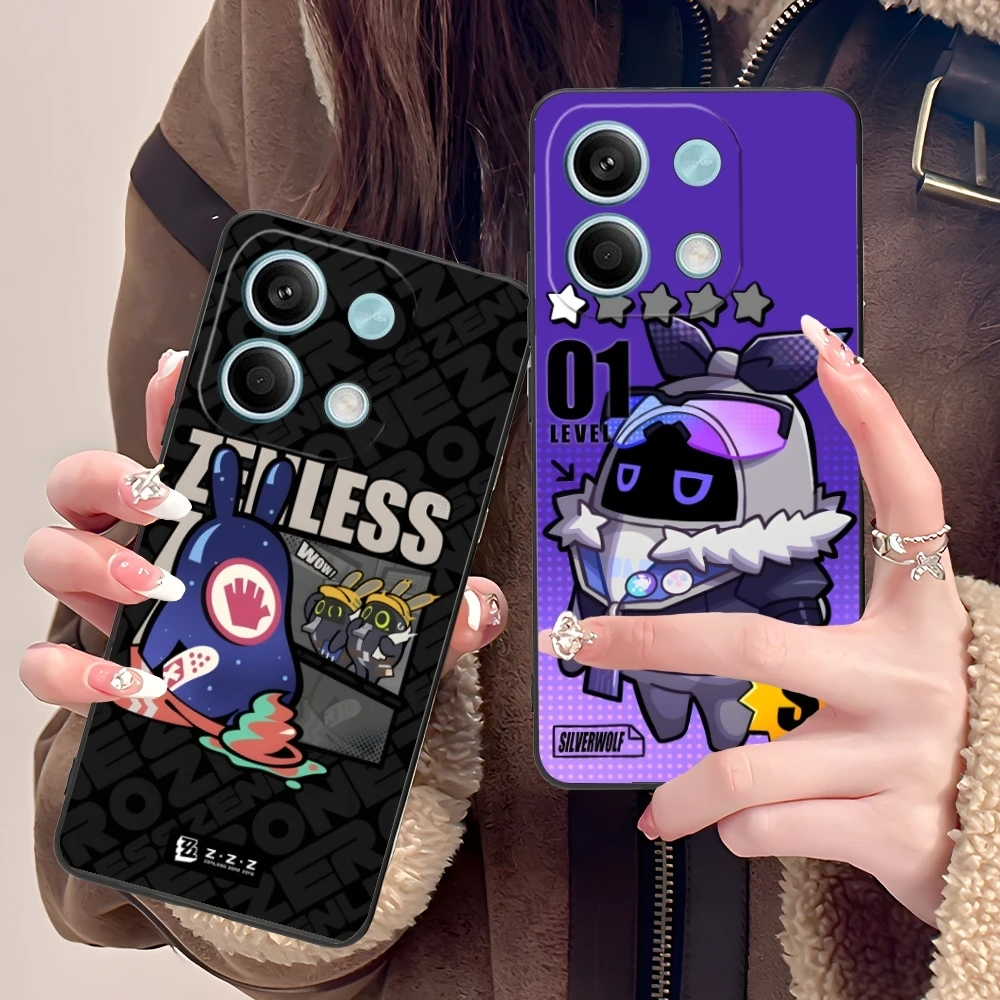 Zenless Zone Zero Bangboo Mobile Phone Case for Xiaomi POCO M6 M5 M4 M3 X6 X5 X4 X3 F6 F5 F4 F3 F2 C40 Pro GT 5G Black Cover