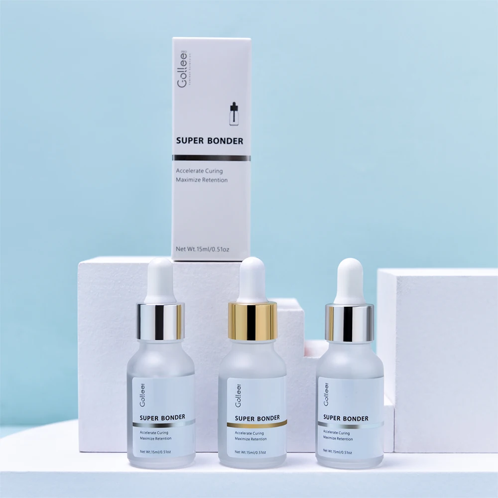 

15 мл Gollee Super Bonder наращивание ресниц, оптовая цена, клей, помогающий ресницам, клей, праймер для ресниц, Bonder, принимаем собственный логотип