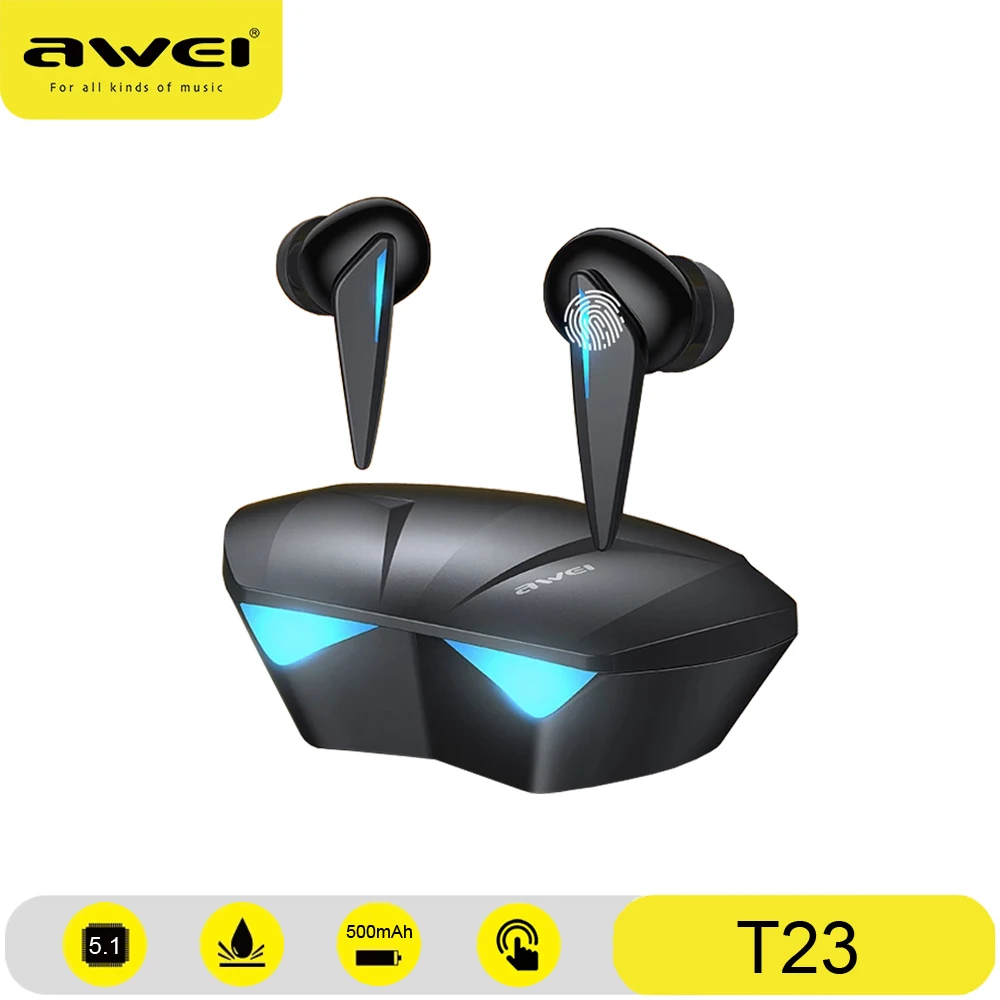 

AWEI Bluetooth Earphones V5.3 TWS Wireless Headphones HiFi Stereo Headset Touch Control Earbuds Automatic Pairing Smartearphone