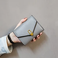 women wallets female short design fashion three fold purse simple cute student clutch card holder coin purse money bag for girls