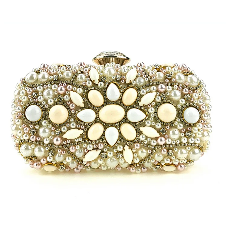 

New Women Diamonds Evening Bags Small Wedding Party Dinner Day Clutches Purse One Side Satin Rhinestones Female Box
